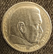 5 marek Paul von Hindenburg srebro 1936 r.