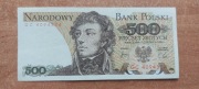 Banknot 500 zł z 1982r, Seria GC Stan!!!