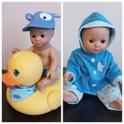 Lalka Bobas chłopczyk z kaczką do kąpania 