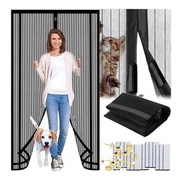 moskitiera na drzwi balkonowe okno wymiar magnetyczna 80/90/100 x 210/220cm