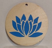 Kwiat lotosu na sklejce średnica 10 cm