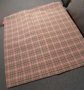 poduszka ozdobna, drobna kratka różowo-zielona