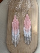 Kolczyki z japońskich koralików.