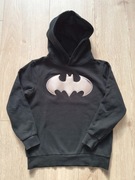 H&M * czarna bluza z kapturem Batman * 134/140