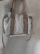 torba shopper torebka na ramię do ręki lniana safari reserved