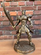 Duża Figurka 30x21x16cm Metin 2 Wojownik body z FMS (PLA) Ciemne Złoto