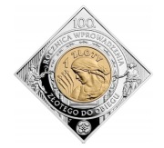 1 ZŁ 100 ROCZNICA WPROWADZENIA ZŁOTEGO DO OBIEGU (2024) STAN MENNICZY