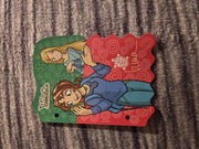 Karteczka do segregatora mała naklejka brokatowa 