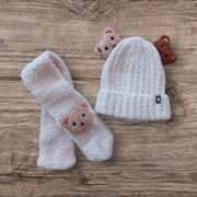 Mięciutki komplet - czapka i szalik od 6 miesięcy do 3 lat