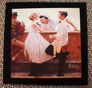 Po balu - Norman  Rockwell  , 1951 ,USA , mała reprodukcja .