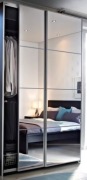 nowe AULI ikea drzwiprzesuwne całykomplet: rama drzwi+ 8 lustro, 200x236 cm