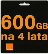 Internet Mobilny Orange LTE 4G 5G 600GB na 4 Lata Karta SIM do Telefonu 