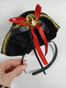 Karnawałowa opaska do włosów dodatek do stroju piratki 