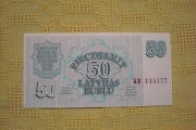Łotwa 50 rubli st. 1
