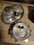 Zestaw platerów z Hotelu Europe. 2,5 kg głęboko posrebrzane unikat vintage