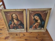 Para obrazów XIX wiek biedermeier