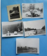 5xSamochód PRL.Auto-Syrena,Trabant, Warszawa -zest