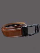 Pasek skórzany 100% Infinity, brązowy