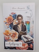 Kartka na Dzień Edukacji Narodowej dla nauczycielki rękodzieło 