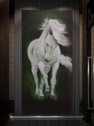 Ręcznie malowany, akryl 140x70