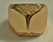 585 - Gruby Złoty Pierścionek - 585