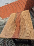 Blat dębowy z kanionem epoxydowym