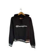 Bluza z kapturem champion czarna duże logo XXL