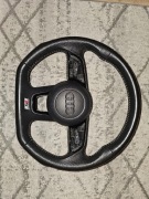 Kierownica s-line ścięta multifunkcja łopatki oryginalna