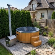 BALIA OGRODOWA | wkład szary z brokatem | 200cm | OD RĘKI