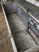 Skrzynia aluminiowa ryflowana, silownik, uszy na kłódki, idealna do busa