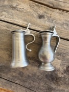 2 mini kufelki cynowe Feinzinn 95% – Niemcy/Austria, 7 cm