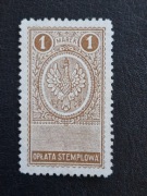Opłata Stemplowa 1 Mk (*) 1921r.