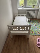 Ikea Kritter rama łóżka plus materac i osłona na materac