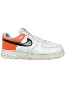 Biało pomarańczowe Buty Sportowe Nike Air Force 1 retro vintage adidas