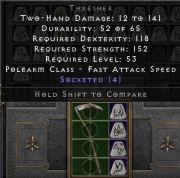 Diablo 2 Rotw insight thresher nonladder PC