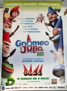 Gnomeo i Julia. Oryginalny plakat filmowy