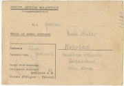 1947 LIST Z POLSKIEGO OBOZU JEŃCA NIEMIECKIEGO WARSZAWA 22 Filtrowa 62 A120