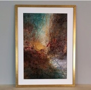 Pejzaż/abstrakcja, 50x70 , mixed media, Monika Seroka