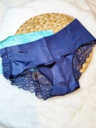 Bielizna majtki figi XXL 44 koronka granatowe koronkowe z koronką