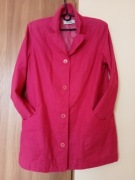 Lniany Blezer fuksja żakiet płaszcz  100 % LEN  r. 40