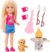 Lalka Barbie Chelsea biwakowa przygoda z akcesoriami prezent nowa