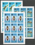 Korea arkusze Mi 1929-1931 pszczoły-pszczelarstwo owady**czyste