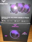 Zestaw 3x Wentylatorów PREYON Eagle Eye 120 PWM ARGB