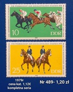 Znaczki fauna:489: zwierzęta, konie- DDR/NRD 1979r **
