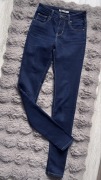 Spodnie jeansowe rurki damskie Levi’s 721 High Rise Skinny granatowe 23/XS 