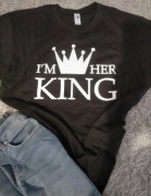 Czarna koszulka męska z napisem 