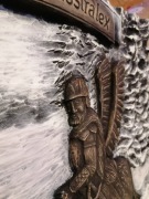 Rękodzieło, rzeźba, buk, Husar