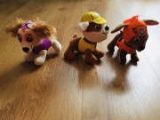 MASKOTKI PSI PATROL - RUBBLE, SKYE,ZUMA. 13CM, ZAWIESZKA.