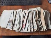 Koperty ze znaczkami obiegowymi PRL, stemplowane