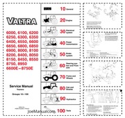 Valtra Valmet Hi Tech 6000 8950 Service Manual Instrukcja serwisowa napraw